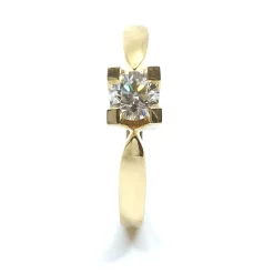 14 KT. GULD EVA RING MED BRILLANT 0,38 CT. W/SI