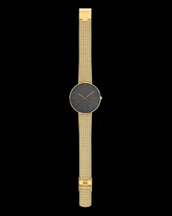 ARNE JACOBSEN BANKERS 34MM MED MESHREM MAT FORGYLDT -53109-1609