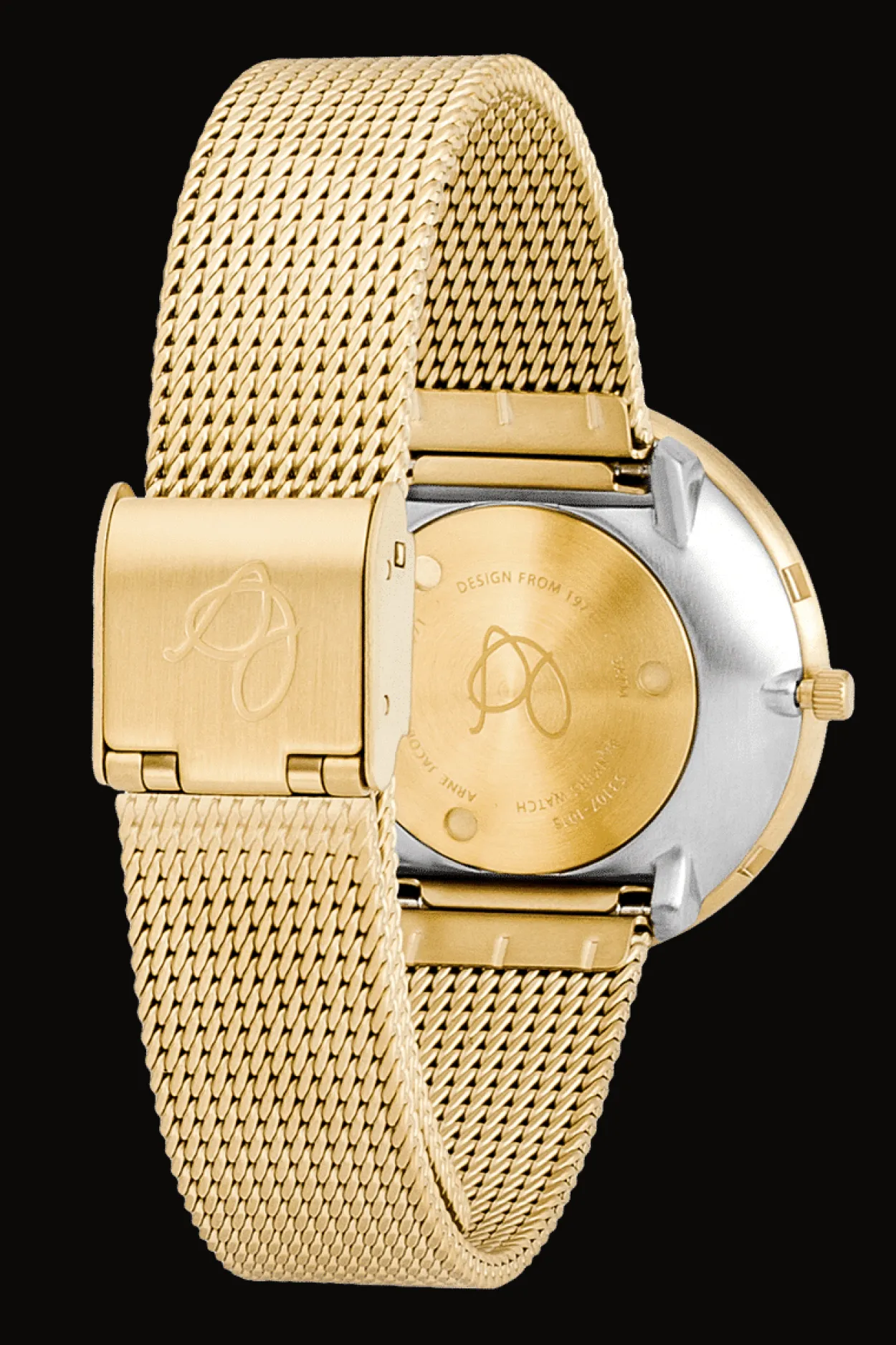 ARNE JACOBSEN BANKERS 34MM GULD MED MAT MESHREM - 53107-1609