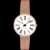 ARNE JACOBSEN ROMAN 30MM HVID SKIVE ROSA MESH LÆNKE