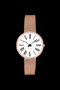 ARNE JACOBSEN ROMAN 30MM HVID SKIVE ROSA MESH LÆNKE