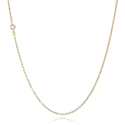 BNH ANKER FACET HALSKÆDE 8 KARAT GULD 1,6 MM BRED 45 CM - A806045F