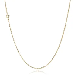 BNH ANKER FACET HALSKÆDE 14 KARAT GULD 38 CM - A1406038F