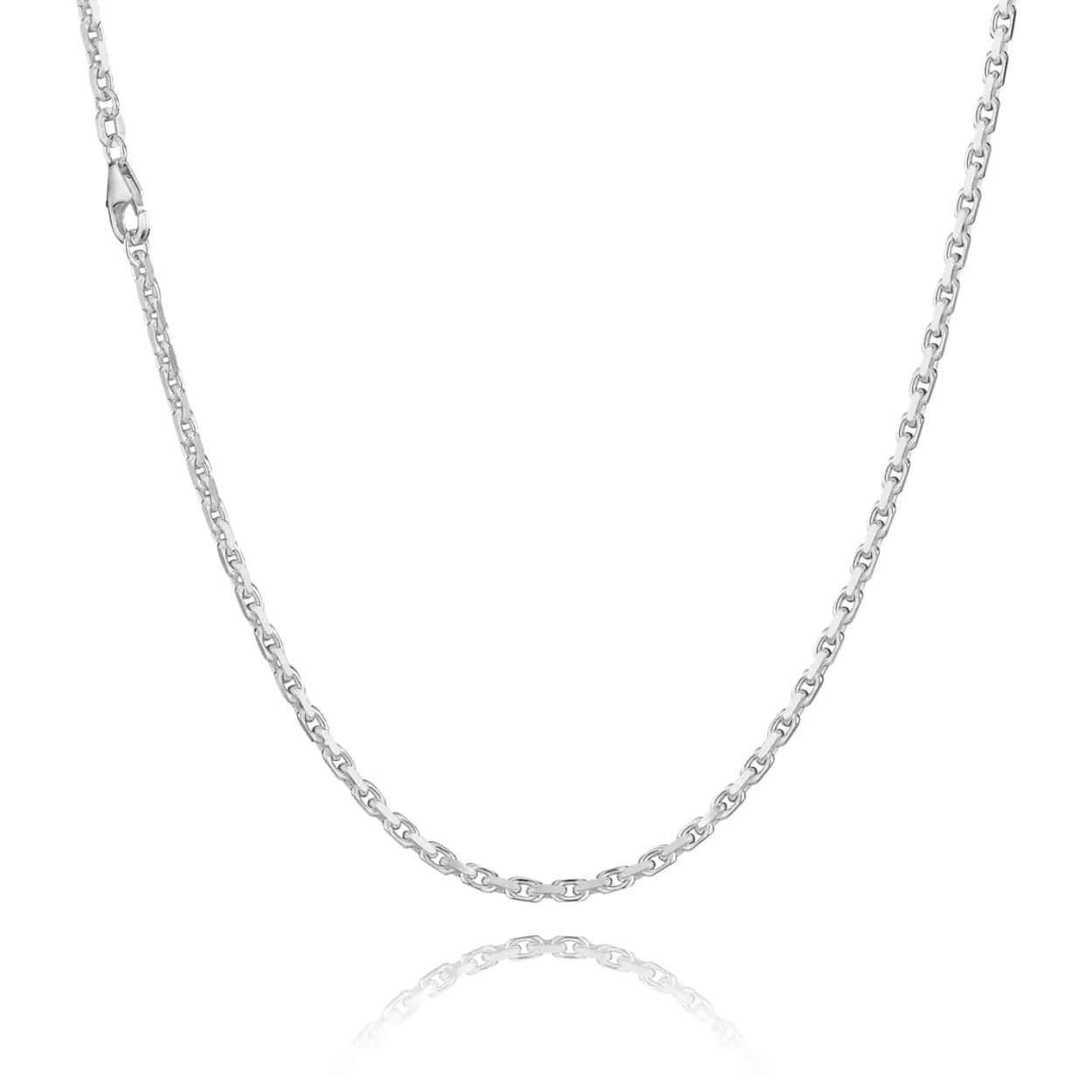 BNH HALSKÆDE ANKER FACET SØLV 55 CM - SA12055C