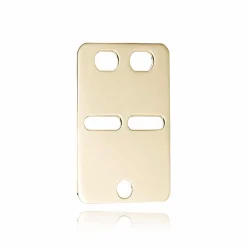 BNH ID PLADE STOR 8 KARAT GULD 34X22 MM - ID8050S
