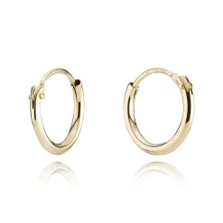 BNH ØRERINGE CREOL 14 KARAT GULD 15 MM - CR1413015
