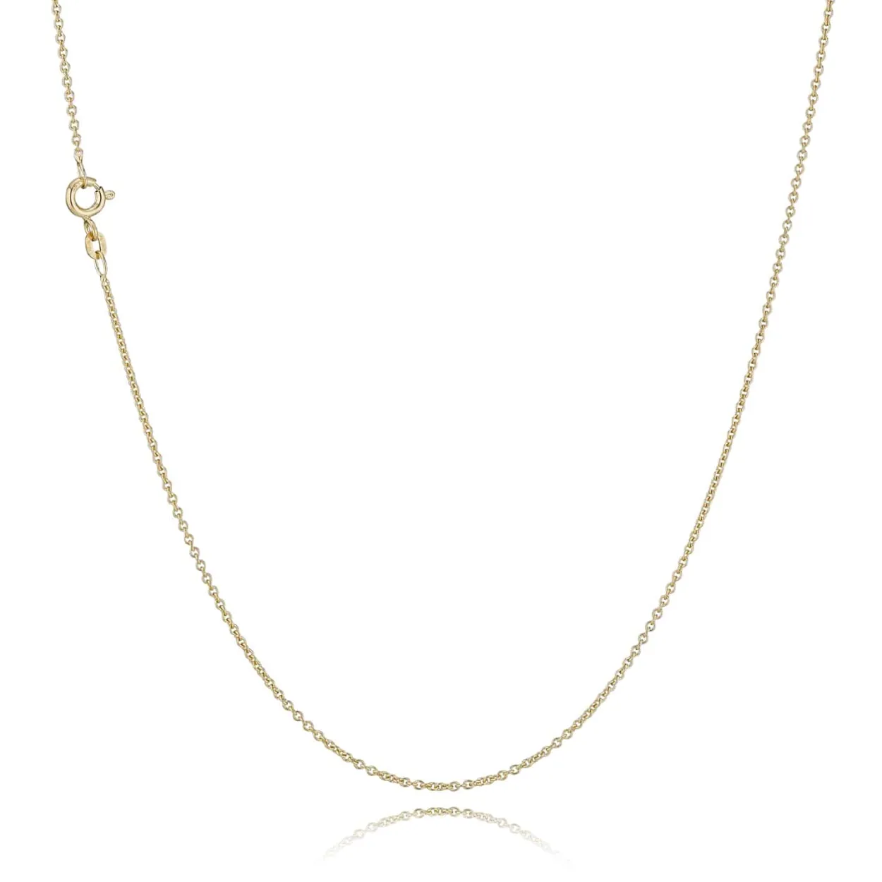BNH RUND HALSKÆDE RUND ANKER 8 KARAT GULD 0,30 TRÅD 45 CM - AR803045F