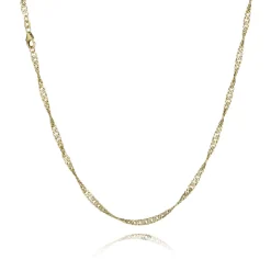 BNH SINGAPORE HALSKÆDE 14 KARAT GULD 2,3 MM BRED 50 CM - SGP1423050C
