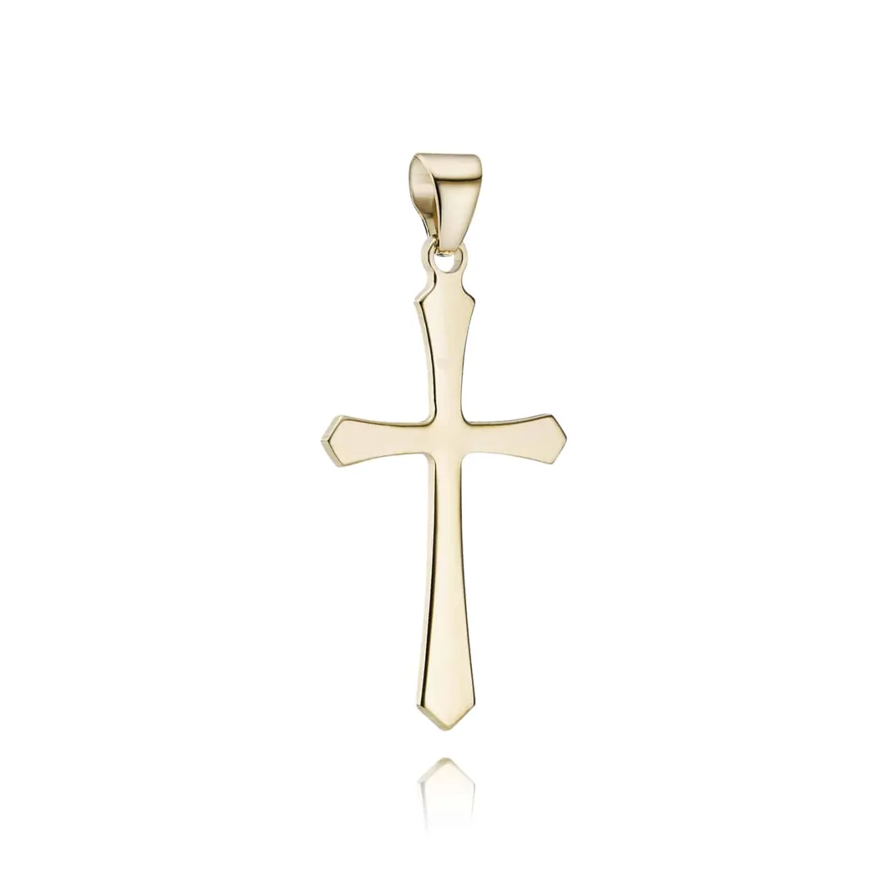 BNH VEDHÆNG KORS LILLE I 14 KARAT GULD 13X20 MM - K14090L