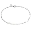 BYBIEHL AURA FLOW ARMBÅND SØLV MED PERLER - 2-3901WP-R