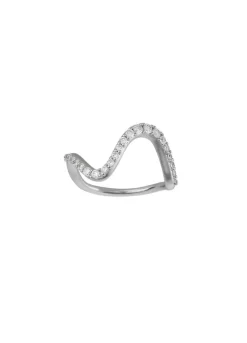 BYBIEHL WAVE SØLV RING MED ZIRKONER - 5-3702A-R