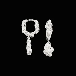 CAMILLE BRINCH CHARM CRUSH ØRERINGE SØLV - CCRE