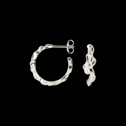 CAMILLE BRINCH CONTRAST FUSION HOOPS ØRERINGE SØLV - COFH