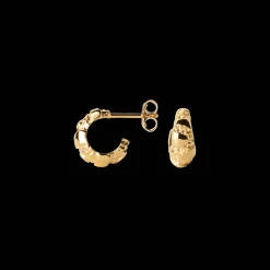 CAMILLE BRINCH LILLE CONTRAST FUSION HOOPS ØRERINGE FORGYLDT SØLV - SCOFH-FG