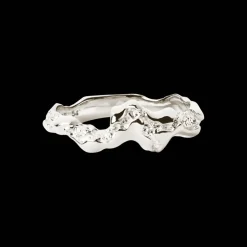CAMILLE BRINCH LILLE FUSION CONTRAST SØLV RING - SFCOR