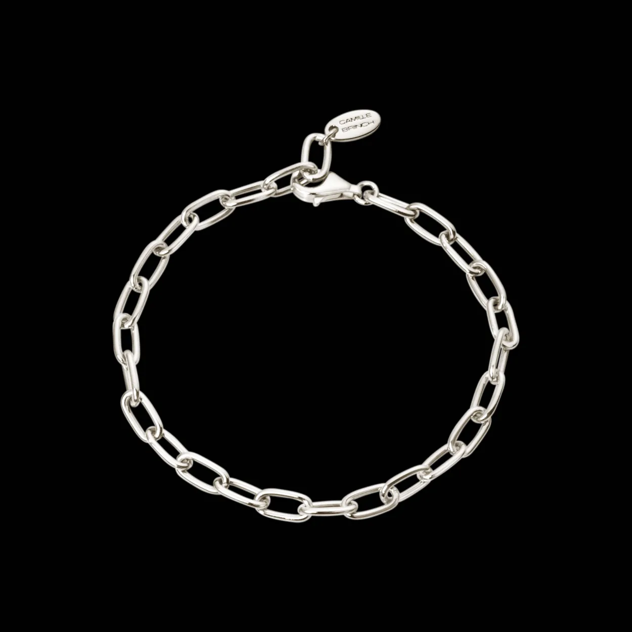 CAMILLE BRINCH LINK PUFFER ARMBÅND SØLV - LPUB-19