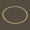 CAMILLE BRINCH MEDIUM PANZER CHOKER I FORGYLDT SØLV 45 CM - MPC-FG-45