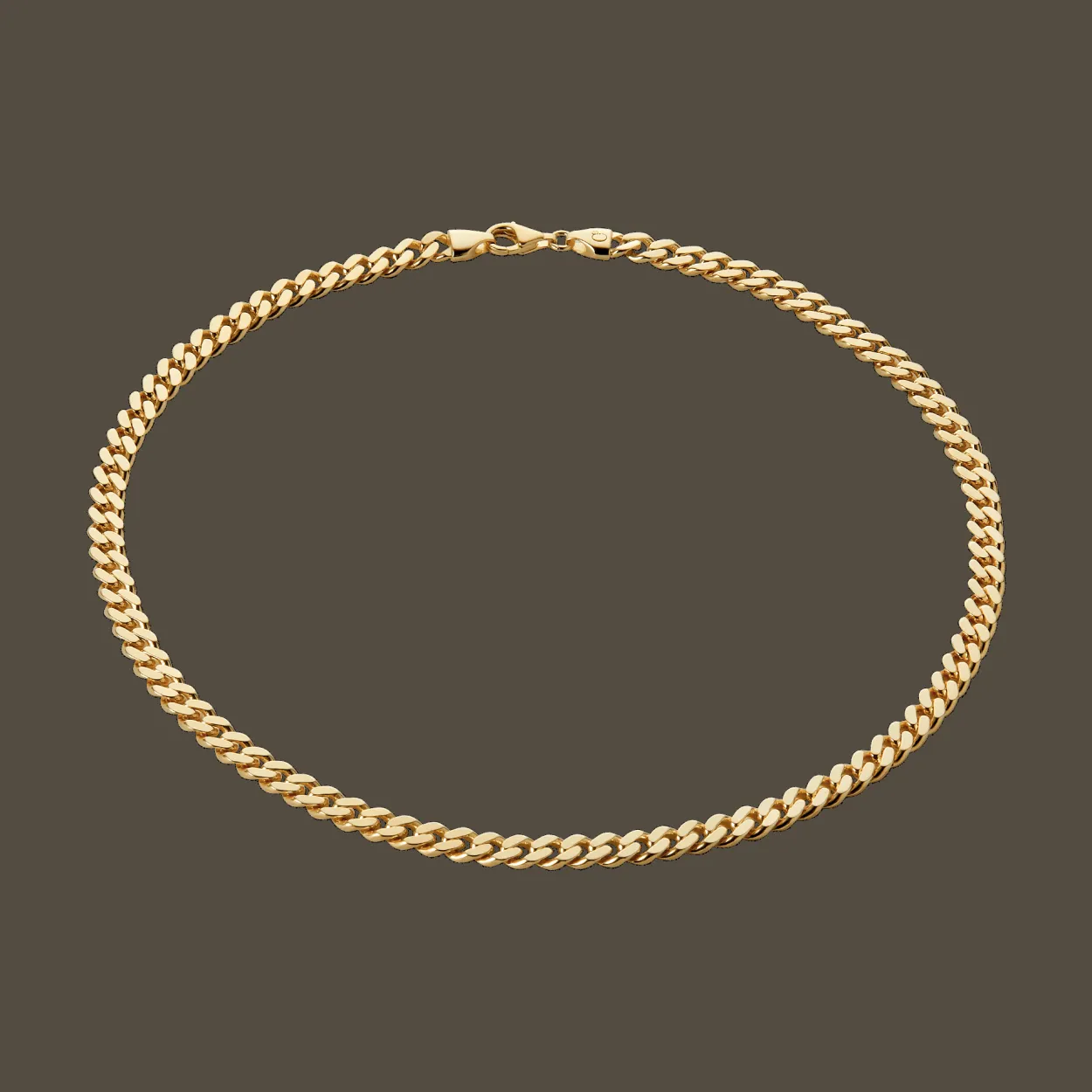 CAMILLE BRINCH MEDIUM PANZER CHOKER I FORGYLDT SØLV 45 CM - MPC-FG-45