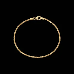 CAMILLE BRINCH MILLION DOTS ARMBÅND I FORGYLDT SØLV 16-17 CM - MDB-FG-16-17