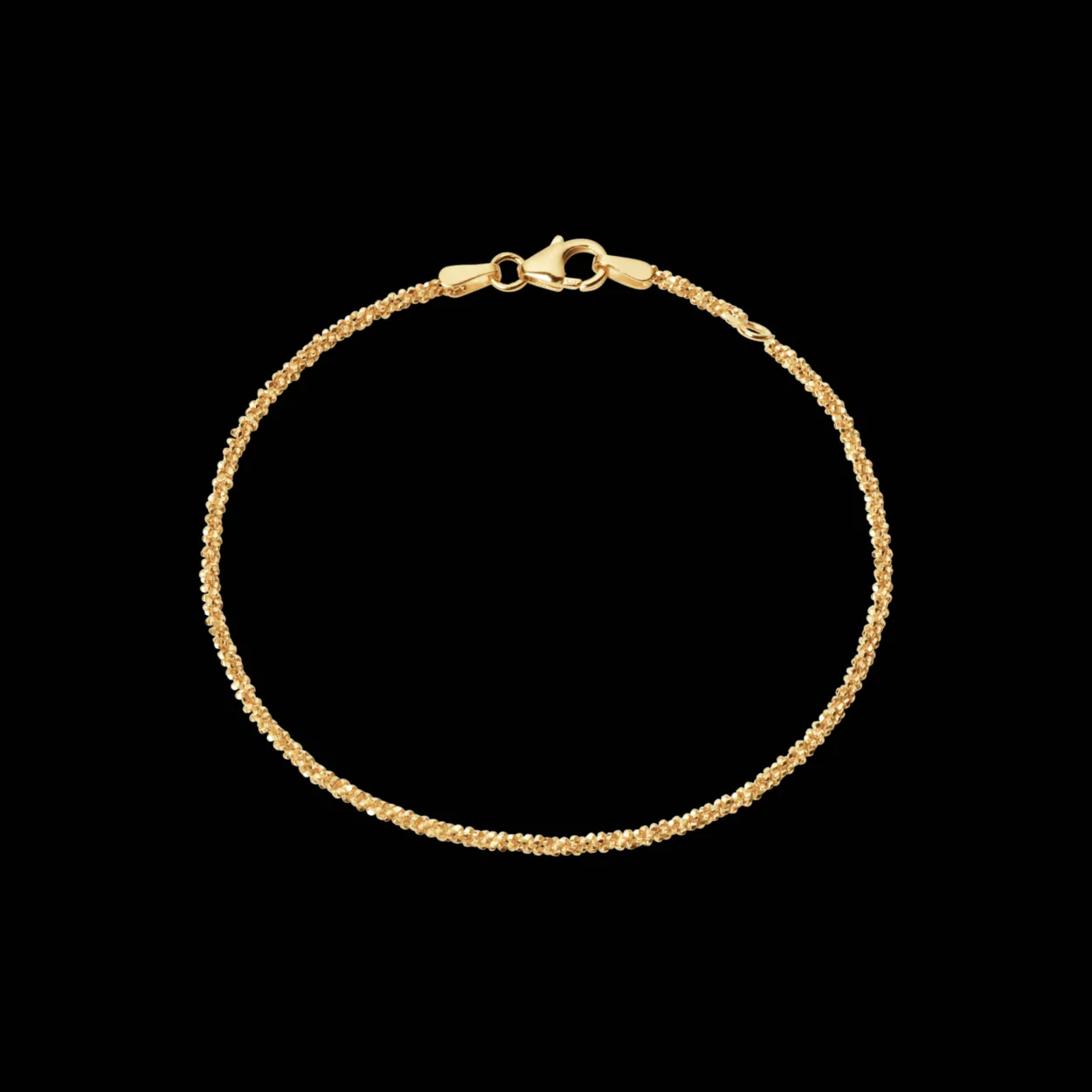 CAMILLE BRINCH MILLION DOTS ARMBÅND I FORGYLDT SØLV 16-17 CM - MDB-FG-16-17