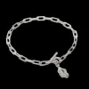 CAMILLE BRINCH NUGGET LAYERS T-LOCK ARMBÅND SØLV 20 CM - NLATA-20