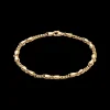 CAMILLE BRINCH SMALL CB ARMBÅND FORGYLDT SØLV 17 CM - LCBA-FG-17