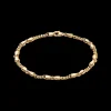 CAMILLE BRINCH SMALL CB BRACELET SØLV FORGYLDT ARMBÅND 18 CM - LCBA-FG-18