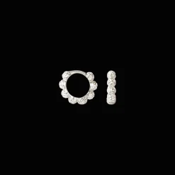 CAMILLE BRINCH SMALL DOTS HOOPS I SØLV - SDH