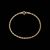 CAMILLE BRINCH SMALL ESSENTIA ARMBÅND FORGYLDT SØLV 19 CM - SEB-FG-19
