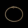 CAMILLE BRINCH SMALL ESSENTIA ARMBÅND I FORGYLDT SØLV PÅ 18 CM - SEB-FG-18