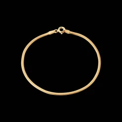 CAMILLE BRINCH SMALL ESSENTIA SNAKE ARMBÅND FORGYLDT SØLV - SESB-FG-18