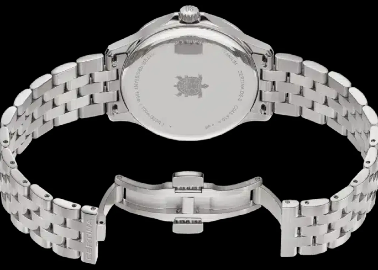 CERTINA DS 8 TITAN BLÅ SKIVE - C0454104404100
