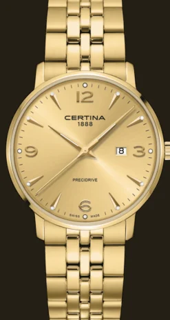 CERTINA DS CAIMANO GULDFARVET - C0354103336700