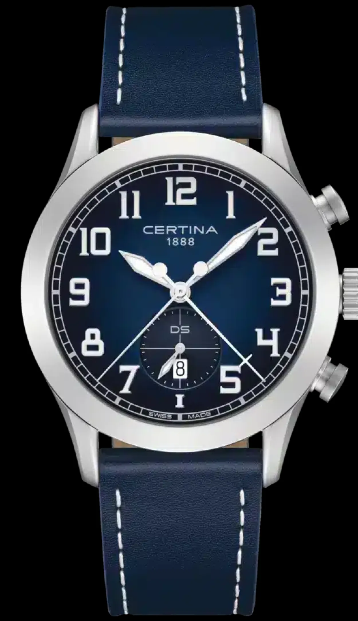 CERTINA DS PILOT BLÅ QUARTS STÅL - C0246171604200