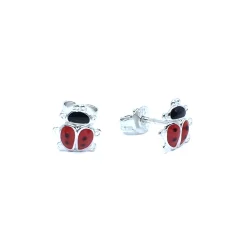 CHRISTOFFERSEN JEWELLERY MARIEHØNE ØRESTIK I SØLV - 3011049-6