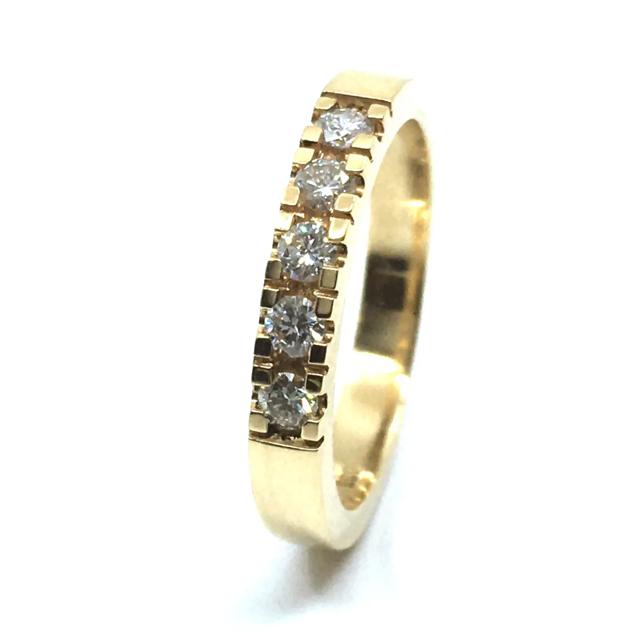 CHRISTOFFERSEN JEWELLERY ALLIANCE RING 14 KARAT GULD MED BRILLANTER - 5000864