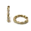 CHRISTOFFERSEN JEWELLERY SNOET KNÆK CREOL 14 KARAT GULD MED BRILLANTER – 3700538