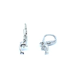 CHRISTOFFERSEN JEWELLERY SØLV ØRERINGE MED DELFIN - 3210021