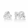 CHRISTOFFERSEN JEWELLERY ØRERINGE SØLV MED KNUDE - 3070623