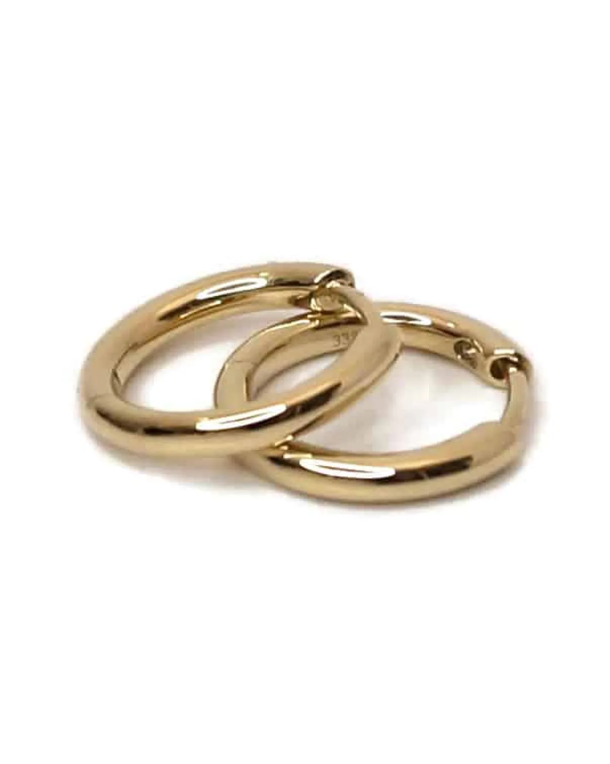 CHRISTOFFERSEN JEWELLERY RUND KNÆK CREOL 8 KARAT GULD - 3700046-3