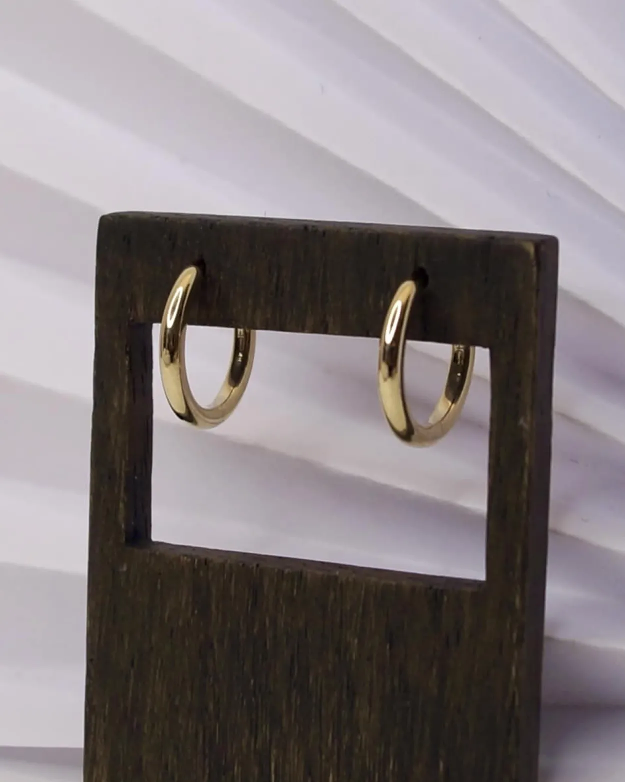 CHRISTOFFERSEN JEWELLERY RUND KNÆK CREOL 8 KARAT GULD - 3700046-3