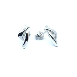 CHRISTOFFERSEN JEWELLERY ØRERINGE STIK I SØLV MED ZIRKONIA - 3070191