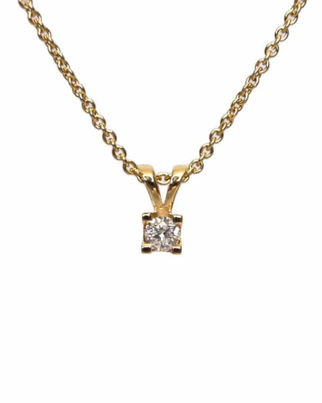 CHRISTOFFERSEN JEWELLERY EVA VEDHÆNG 14 KARAT GULD MED BRILLANT 0,25 CARAT – 4000178