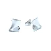 CHRISTOFFERSEN JEWELLERY SØLV ØRERINGE STIK RHODINERET BUKKET UDEN STEN - W3064309