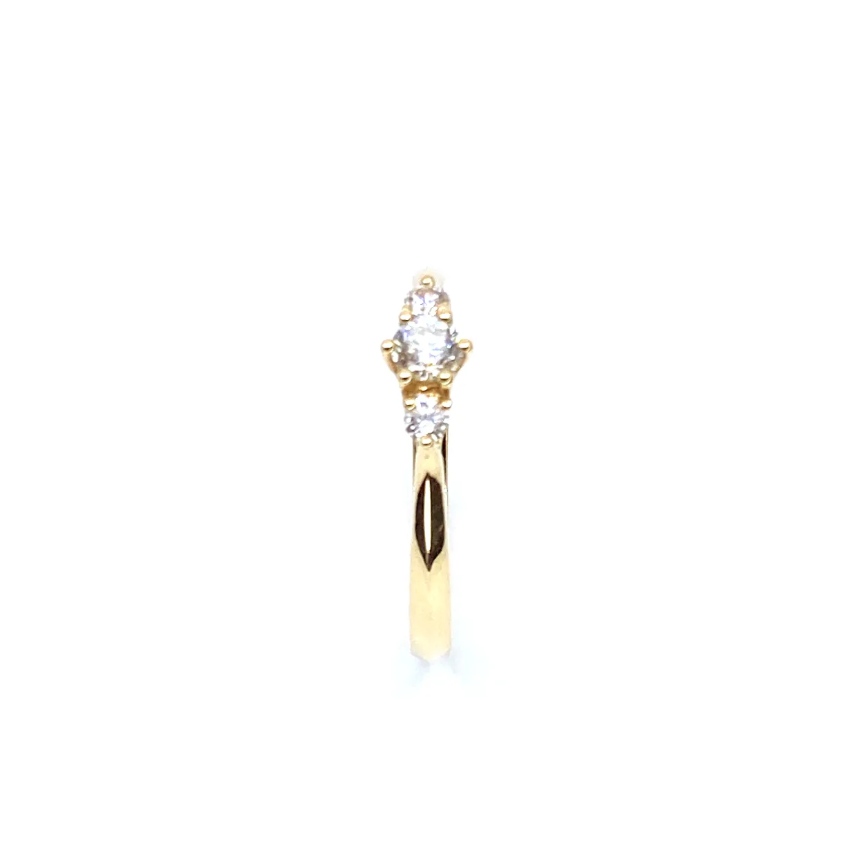 CHRISTOFFERSEN JEWELLERY 14 KARAT GULD RING MED BRILLANTER - 5000548
