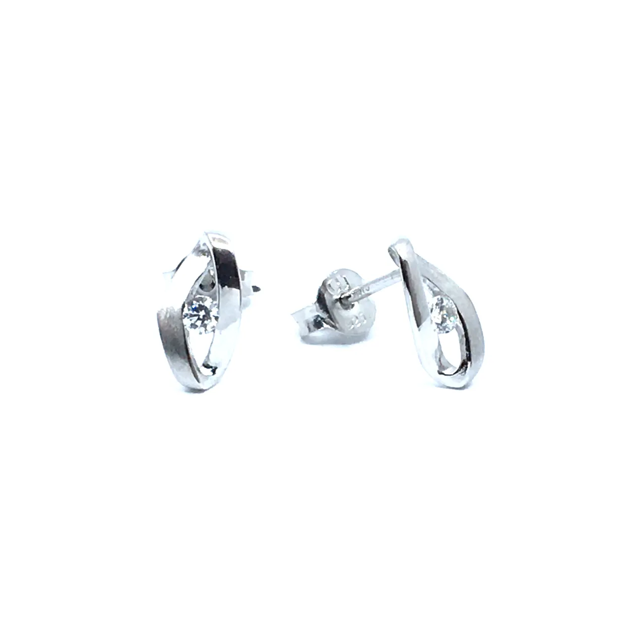 CHRISTOFFERSEN JEWELLERY ØRERINGE MED ZIRKONIA - 3070764