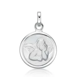 CHRISTOFFERSEN JEWELLERY VEDHÆNG PLADE MED ENGEL - 4010844