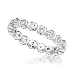 CHRISTOFFERSEN JEWELLERY SØLV RING MED ZIRKONIA - 5010920