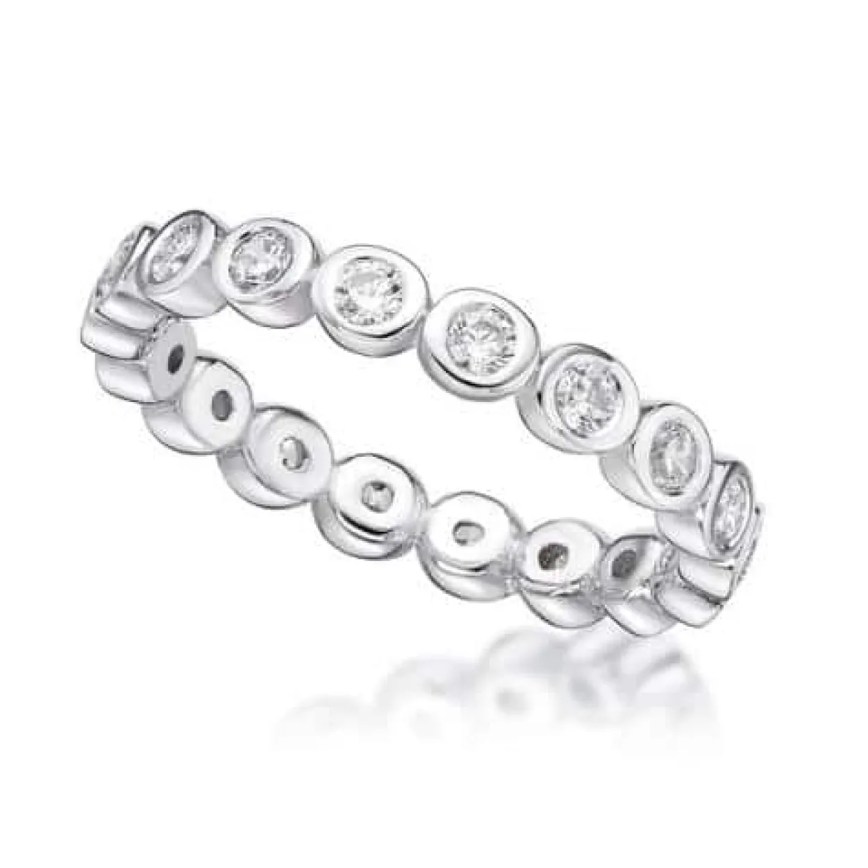 CHRISTOFFERSEN JEWELLERY SØLV RING MED ZIRKONIA - 5010920