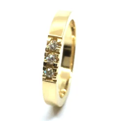 CHRISTOFFERSEN JEWELLERY ALLIANCE RING 14 KARAT GULD MED 3 BRILLANTER - 5000915
